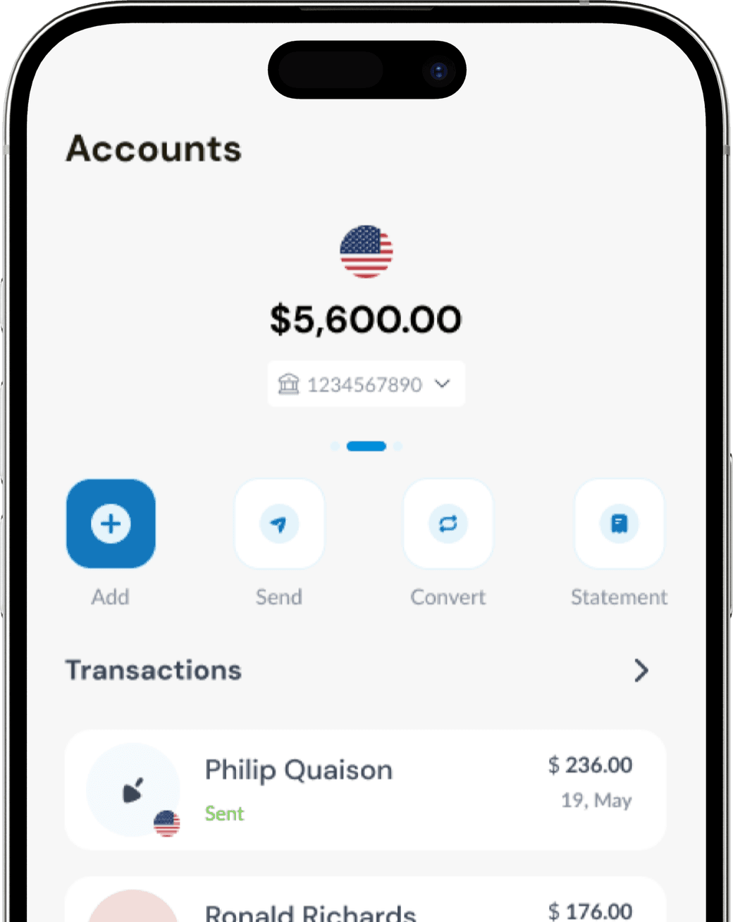Syka multi-currency account balances