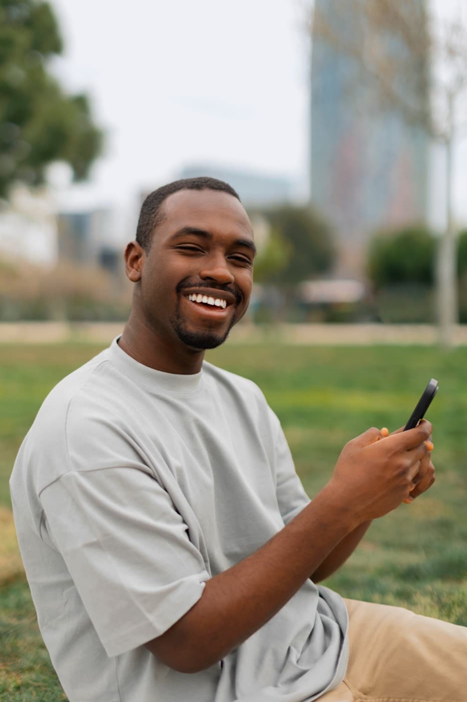 Business owner sending a payment from their phone